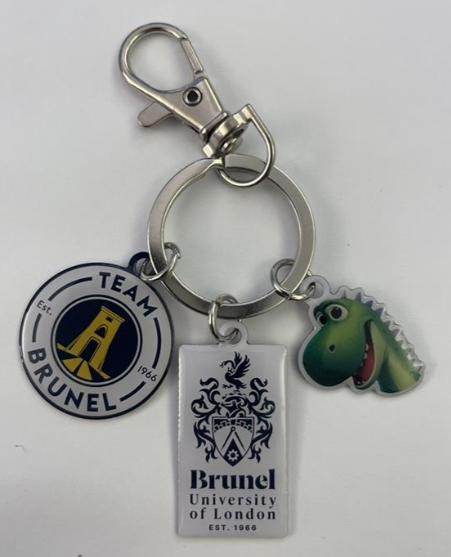 Team Brunel, Izzy and Uni Crest Charm Keyring