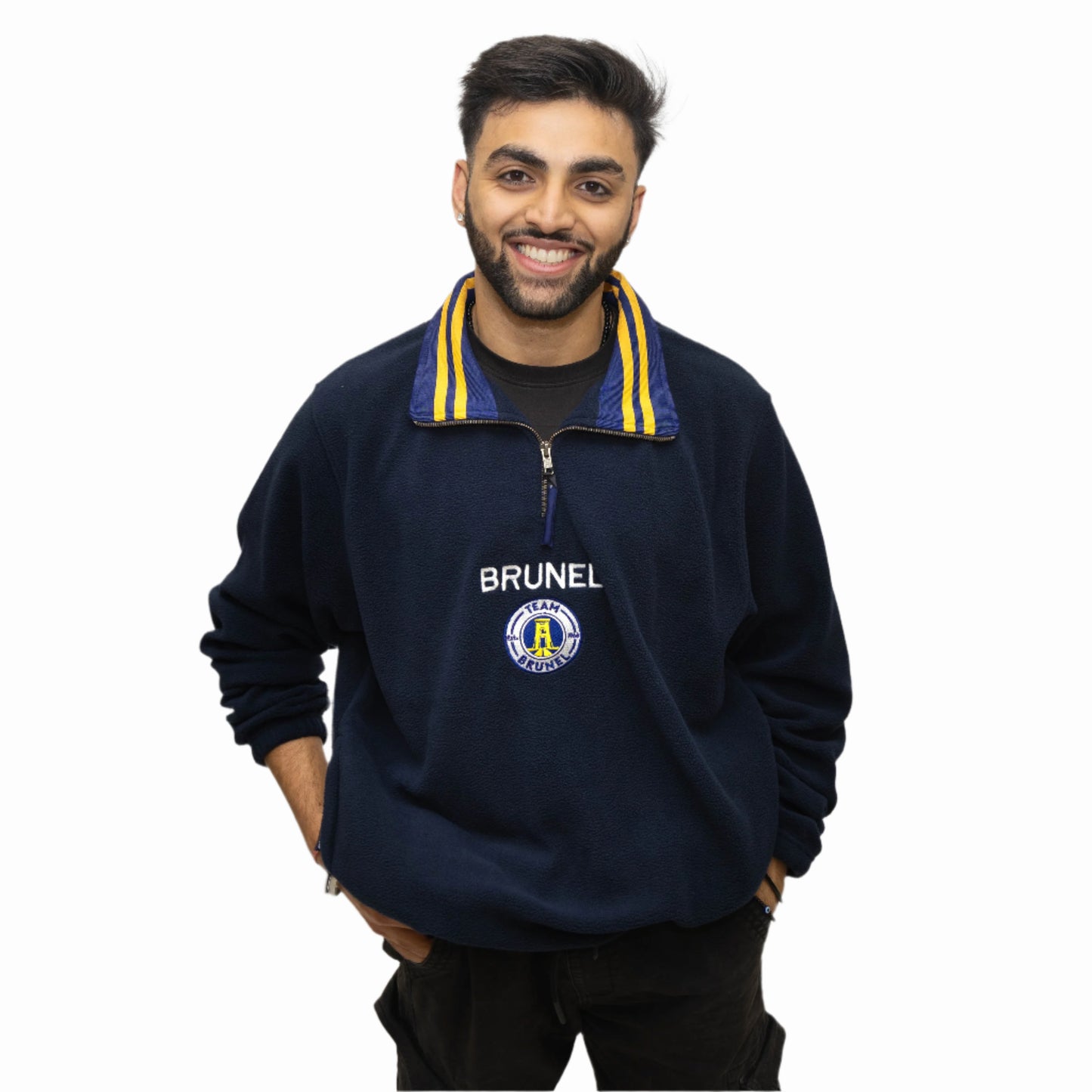 Brunel University London Retro Quarter Zip Fleece