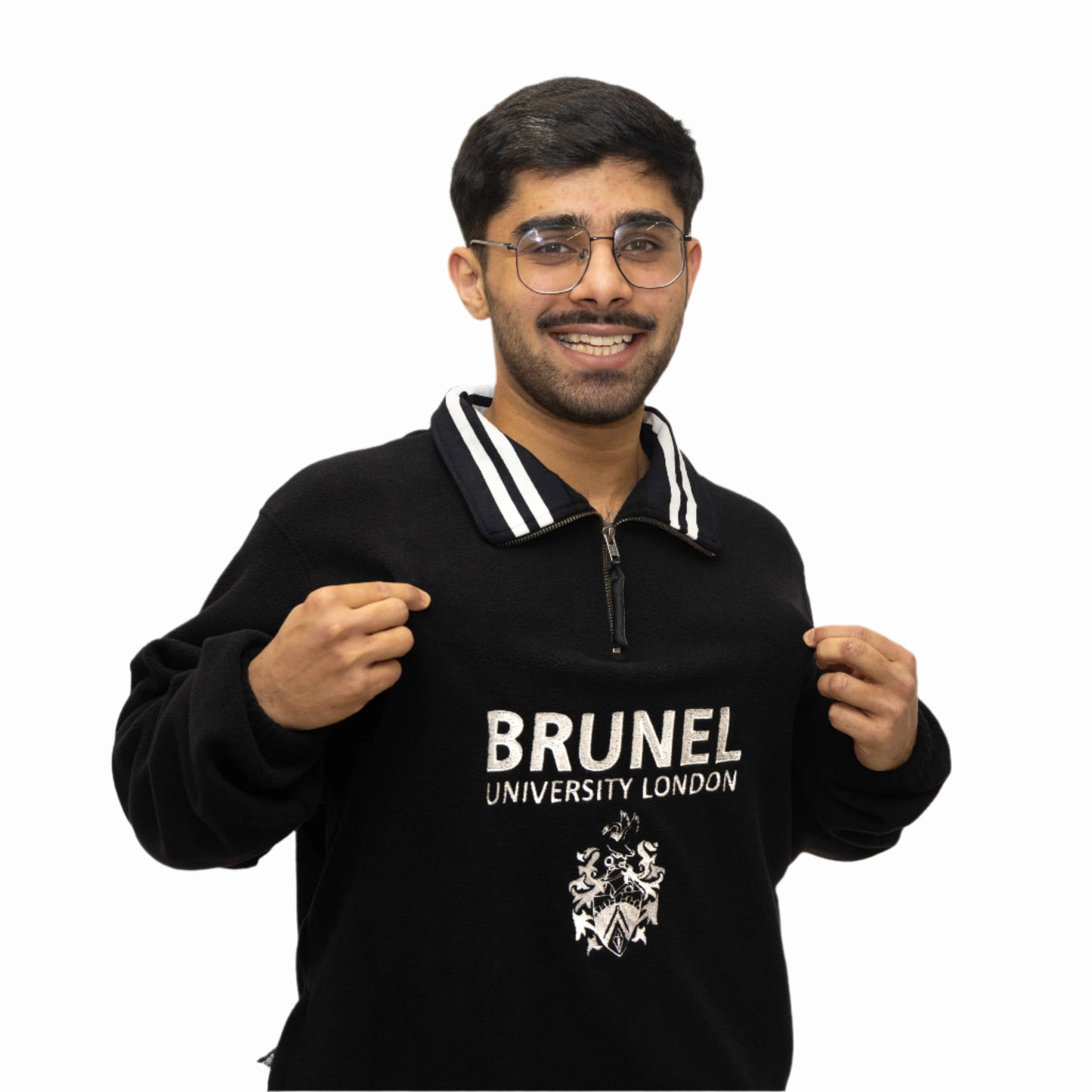 Brunel University London Retro Quarter Zip Fleece