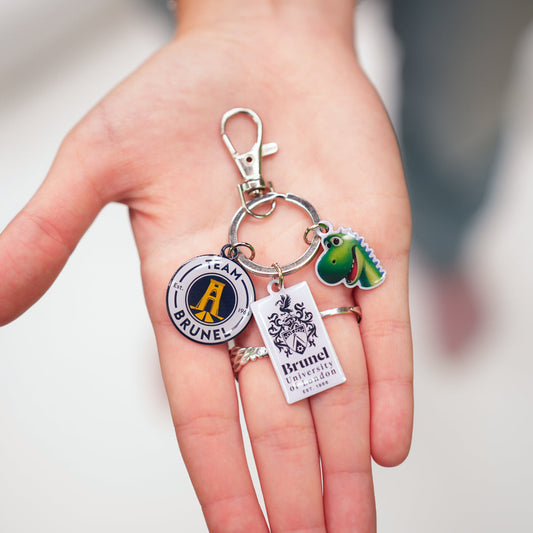 Team Brunel, Izzy and Uni Crest Charm Keyring