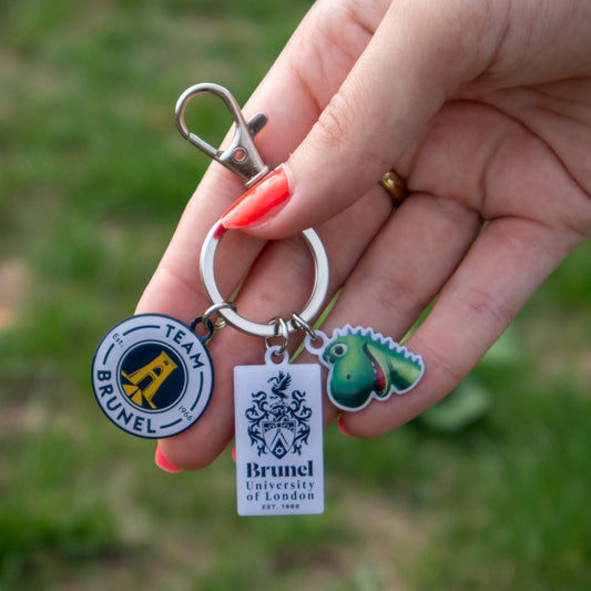 Team Brunel, Izzy and Uni Crest Charm Keyring