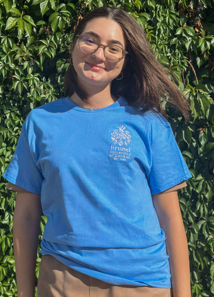 T Shirt University Crest Embroidered